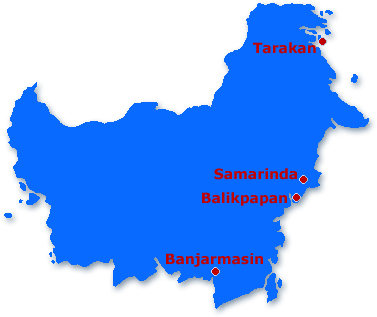 Karte Kalimantan